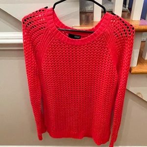 Coral long sleeve sweater